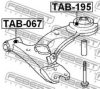 FEBEST TAB-195 Control Arm-/Trailing Arm Bush